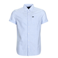 Clothing Men short-sleeved shirts Superdry VINTAGE OXFORD S/S SHIRT Classic / Blue