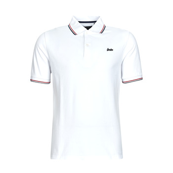Clothing Men short-sleeved polo shirts Superdry VINTAGE TIPPED S/S POLO White / Red
