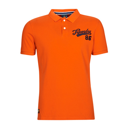 Superdry VINTAGE SUPERSTATE POLO Orange Free | Spartoo NET ! - Clothing short-sleeved polo shirts Men USD/$60.00