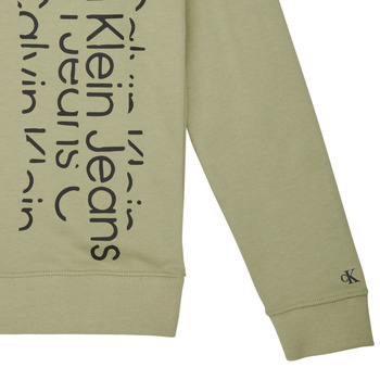 Calvin Klein Jeans REPEAT INSTITUTIONAL LOGO HOODIE Kaki