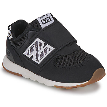 Shoes Girl Low top trainers New Balance 574 Black / Zebra