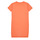 Clothing Girl Short Dresses Guess ROLLED UP SLEEVES TERRY DRESS Orange