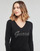 Clothing Women jumpers Guess PASCALE VN LS SWTR Black