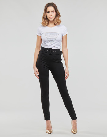 Clothing Women 5-pocket trousers Guess DENISE Black