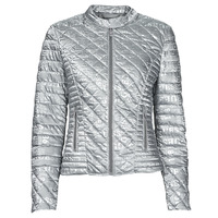 Clothing Women Duffel coats Guess NEW VONA JACKET Silver