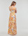 Clothing Women Long Dresses Guess SL GILDA LONG DRESS Multicolour