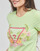 Clothing Women short-sleeved t-shirts Guess SS CN TRIANGLE FLOWERS TEE Green