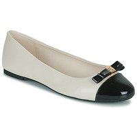 Shoes Women Ballerinas MICHAEL Michael Kors ANDREA BALLET Cream / Black