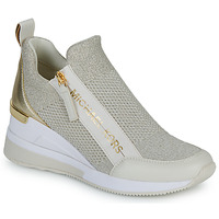 Shoes Women Low top trainers MICHAEL Michael Kors WILLIS WEDGE TRAINER White / Gold