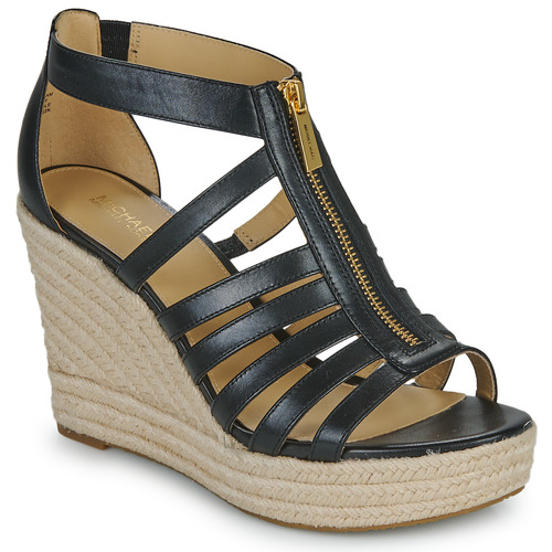 MICHAEL Michael Kors BRADLEY WEDGE Black - Free delivery | Spartoo NET ! -  Shoes Sandals Women USD/$