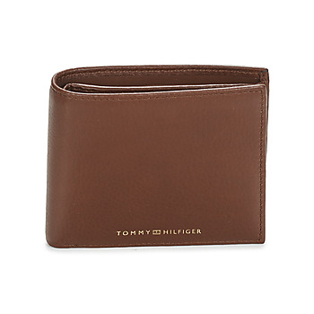 Bags Men Wallets Tommy Hilfiger TH PREMIUM LEATHER CC AND COIN Brown
