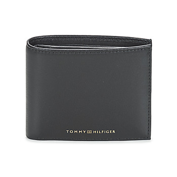 Bags Men Wallets Tommy Hilfiger TH PREMIUM LEATHER CC AND COIN Black