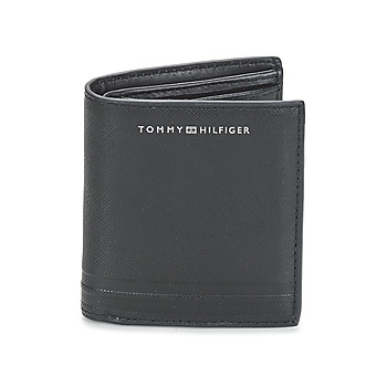 Bags Men Wallets Tommy Hilfiger TH BUSINESS LEATHER TRIFOLD Black
