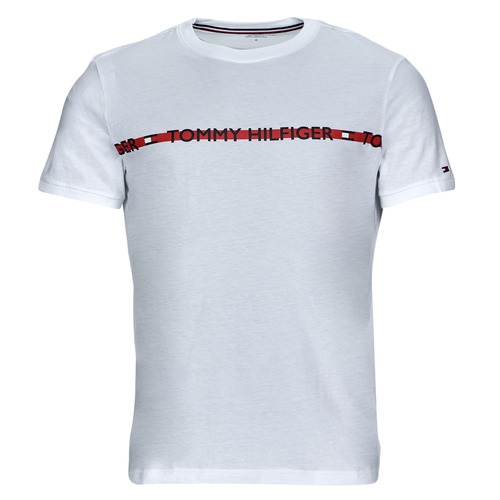 sjæl Meget kryds Tommy Hilfiger CN SS TEE LOGO White - Free delivery | Spartoo NET ! -  Clothing short-sleeved t-shirts Men USD/$39.20