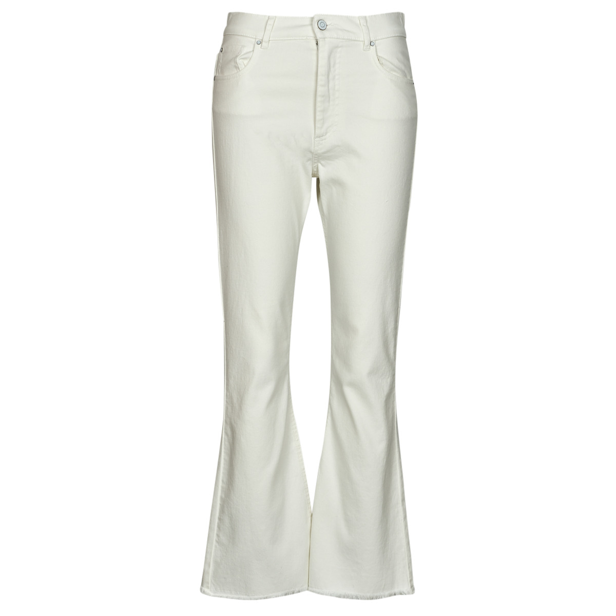 Clothing Women Flare / wide jeans Ikks BW29065 White