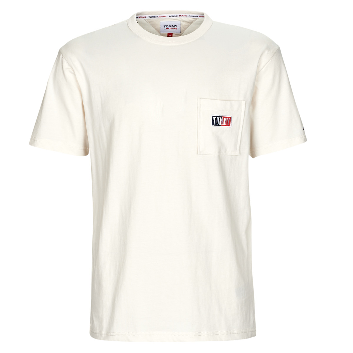 TIMELESS - - Tommy Jeans TEE White t-shirts short-sleeved Men NET TJM Clothing | Spartoo Free ! delivery CLSC TOMMY