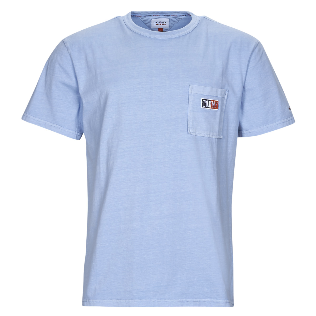 Tommy Jeans TJM CLSC TIMELESS TOMMY TEE Blue / Sky - Free delivery |  Spartoo NET ! - Clothing short-sleeved t-shirts Men