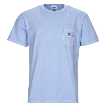 Clothing Men short-sleeved t-shirts Tommy Jeans TJM CLSC TIMELESS TOMMY TEE Blue / Sky