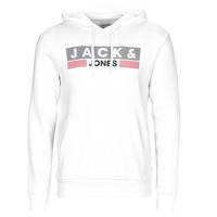 Clothing Men sweaters Jack & Jones JJECORP LOGO SWEAT HOOD White