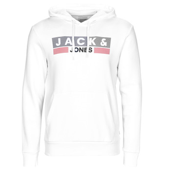 Clothing Men sweaters Jack & Jones JJECORP LOGO SWEAT HOOD White