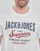 Clothing Men short-sleeved t-shirts Jack & Jones JJELOGO TEE SS O-NECK Ecru