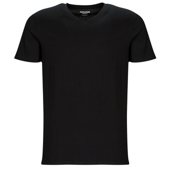Clothing Men short-sleeved t-shirts Jack & Jones JJEORGANIC BASIC TEE SS V-NECK Black