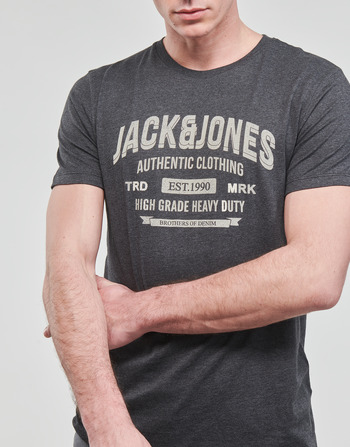 Jack & Jones JJEJEANS TEE SS O-NECK Grey