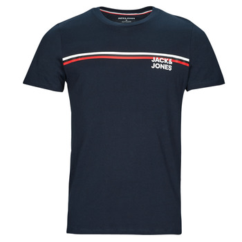 Clothing Men short-sleeved t-shirts Jack & Jones JJATLAS TEE SS CREW NECK Marine