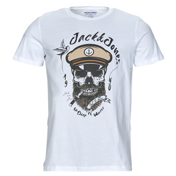 Clothing Men short-sleeved t-shirts Jack & Jones JORROXBURY TEE SS CREW NECK White