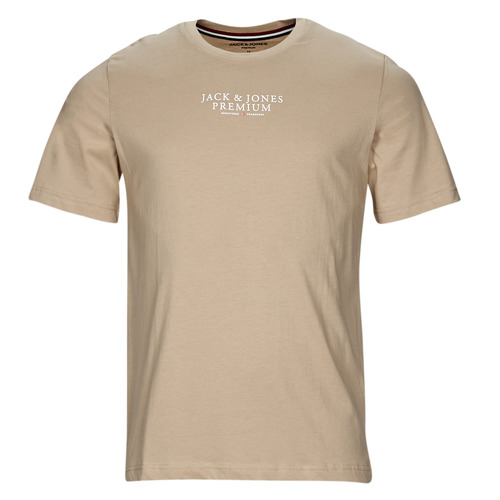 Clothing Men short-sleeved t-shirts Jack & Jones JPRBLUARCHIE SS TEE CREW NECK Beige