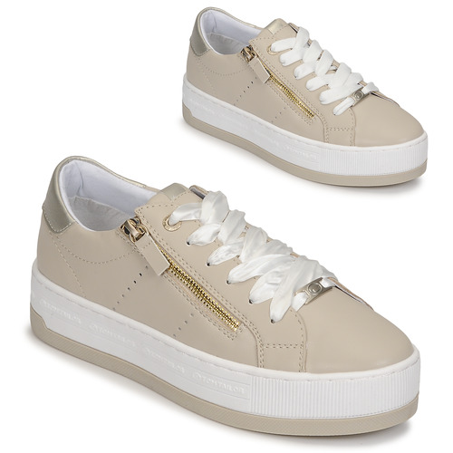 Tom Tailor 5391303 Beige - Free | Spartoo NET ! - Shoes Low trainers Women USD/$58.40