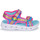 Shoes Girl Sports sandals Skechers HEART LIGHTS SANDALS Pink / Blue