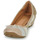 Shoes Women Ballerinas Mam'Zelle FLUTE Gold / Beige / White