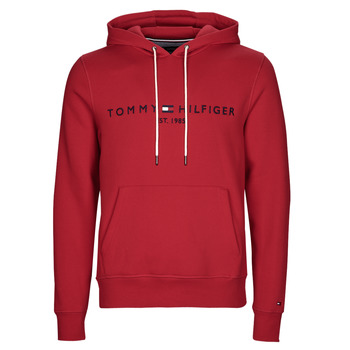 Clothing Men sweaters Tommy Hilfiger TOMMY LOGO HOODY Red