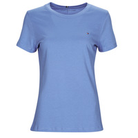 Clothing Women short-sleeved t-shirts Tommy Hilfiger NEW CREW NECK TEE Blue