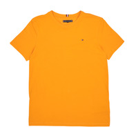 Clothing Boy short-sleeved t-shirts Tommy Hilfiger ESSENTIAL COTTON Yellow