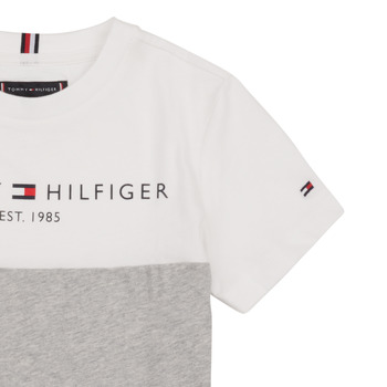 Tommy Hilfiger ESSENTIAL COLORBLOCK TEE S/S White / Grey