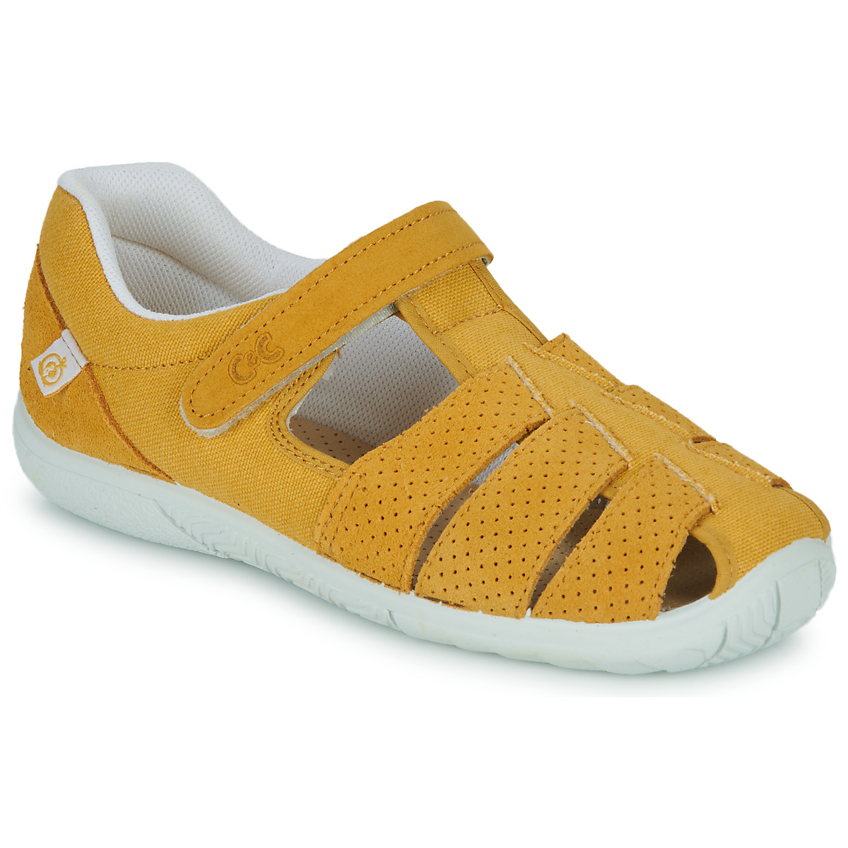 Shoes Children Sandals Citrouille et Compagnie SABLO Yellow