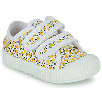 Shoes Girl Low top trainers Citrouille et Compagnie NEW 76 Yellow / Multicolour / Flowers