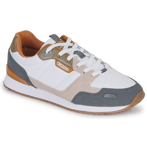Kappa CLECY White / Brown - Free delivery | Spartoo NET ! - Shoes Low top  trainers Men