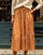 Clothing Women Skirts Céleste APPOLINE Camel / Ecru