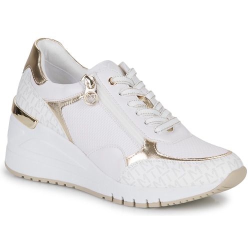 Schaar Spelling Gang Marco Tozzi 2-2-23723-20-197 White / Gold - Free delivery | Spartoo NET ! -  Shoes Low top trainers Women USD/$77.00