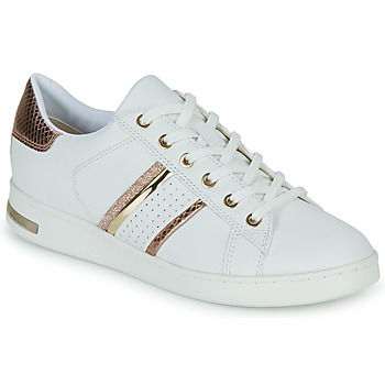 Shoes Women Low top trainers Geox D JAYSEN White / Gold