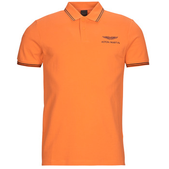 Clothing Men short-sleeved polo shirts Hackett ASTON MARTIN BY HACKETT AMR TIPPED POLO Orange