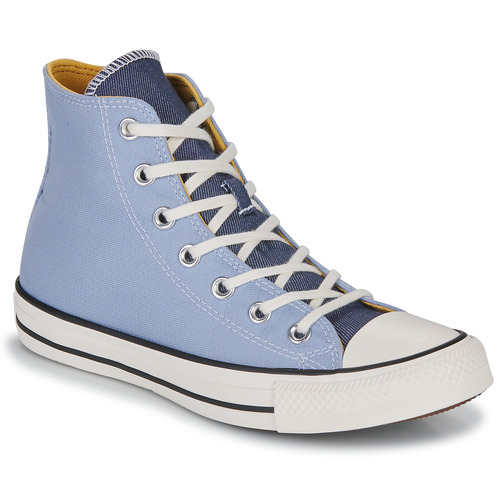 Converse CHUCK TAYLOR ALL STAR DENIM FASHION HI Blue / Pink - Free delivery  | Spartoo NET ! - Shoes High top trainers Women USD/$