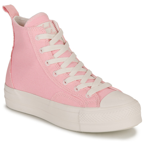 Converse CHUCK TAYLOR ALL STAR LIFT-SUNRISE PINK/SUNRISE PINK/VINTAGE WHI  Pink - Free delivery | Spartoo NET ! - Shoes High top trainers Women  USD/$109.50