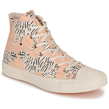 Shoes Women High top trainers Converse CHUCK TAYLOR ALL STAR-ANIMAL ABSTRACT Pink / White / Black