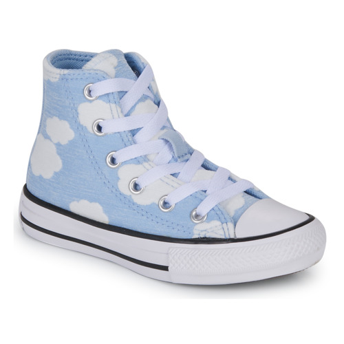 Shoes Children High top trainers Converse CHUCK TAYLOR ALL STAR CLOUDY HI Blue / White