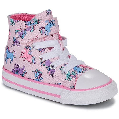 Shoes Girl High top trainers Converse CHUCK TAYLOR ALL STAR 1V UNICORNS HI Multicolour