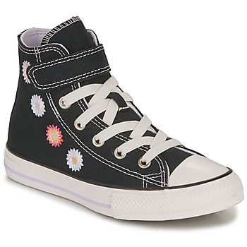 Shoes Girl High top trainers Converse CHUCK TAYLOR ALL STAR 1V-BLACK/SUNRISE PINK/VAPOR VIOLET Black / Multicolour